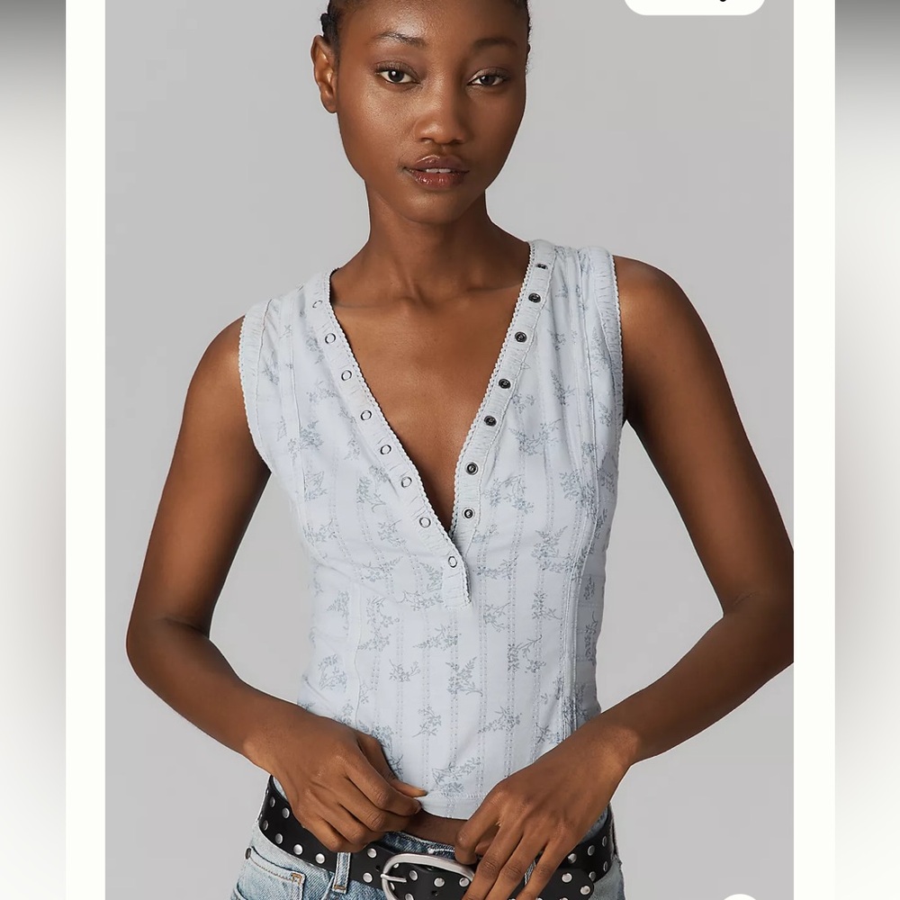 Anthropology NWT Pointelle Tank - Picture 4 of 7